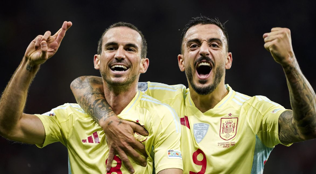 Fabián Ruiz marcó dos goles en la victoria de España ante Suiza por 4-1 con un hombre menos